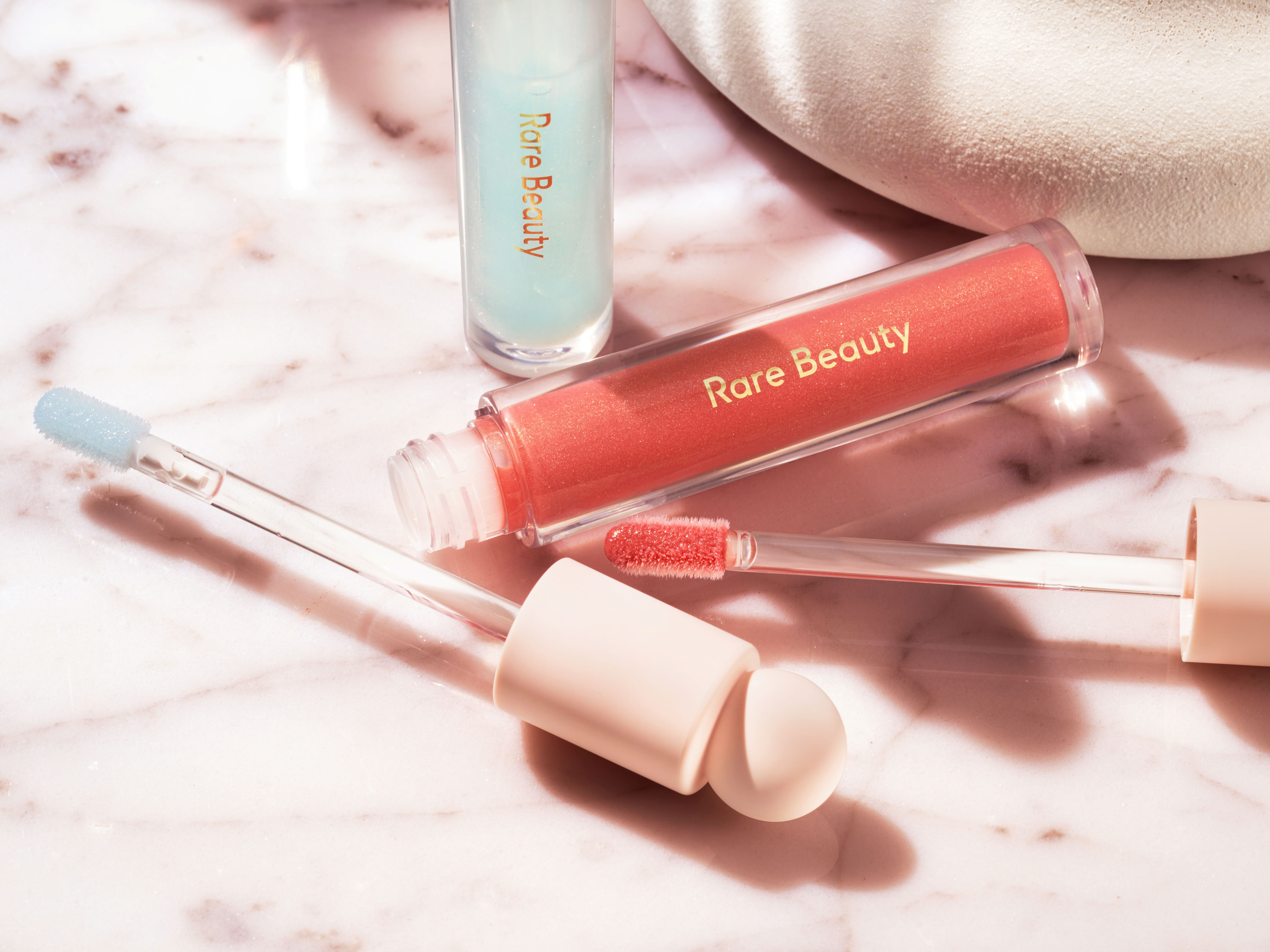 Rare Beauty Shimmer Lip Gloss review | Space NK